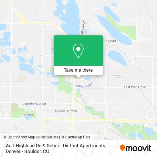 Ault-Highland Re-9 School District Apartments map