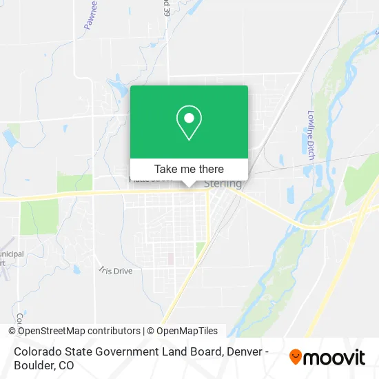 Colorado State Government Land Board map