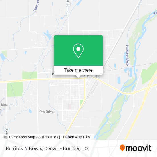Burritos N Bowls map