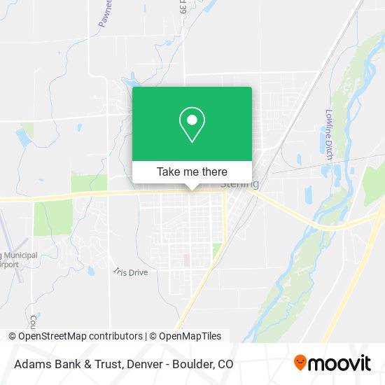 Adams Bank & Trust map