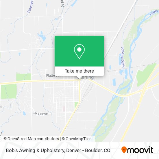 Mapa de Bob's Awning & Upholstery
