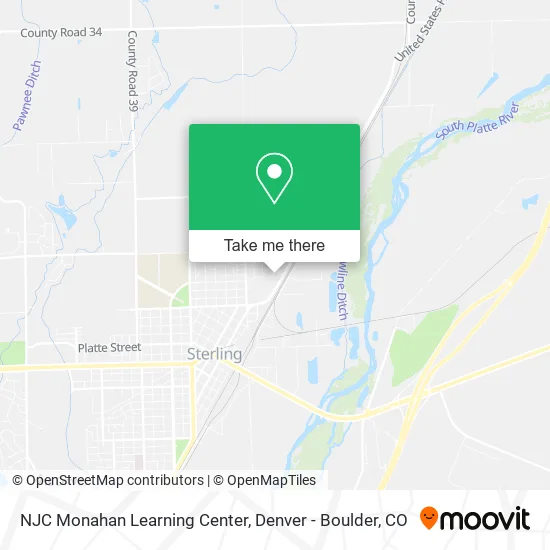 NJC Monahan Learning Center map