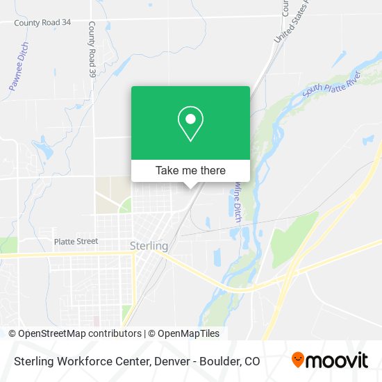 Sterling Workforce Center map