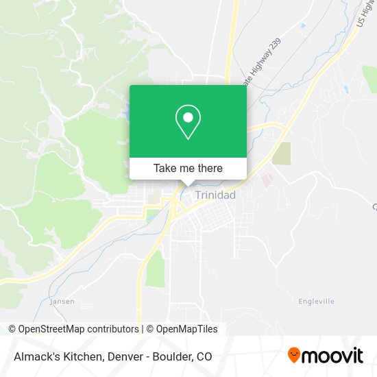 Almack's Kitchen map