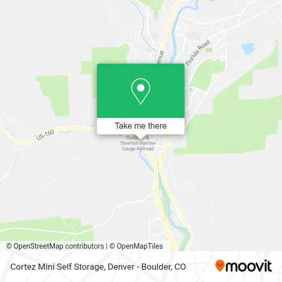 Cortez Mini Self Storage map