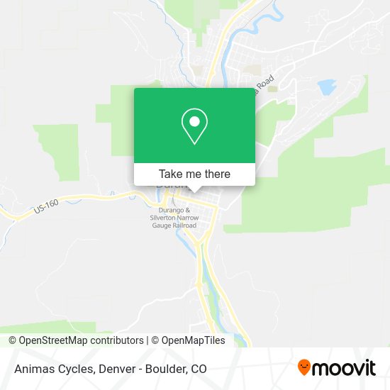 Animas Cycles map