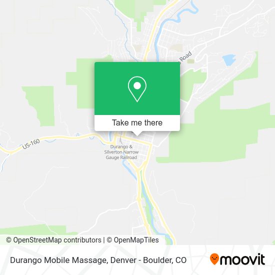 Mapa de Durango Mobile Massage