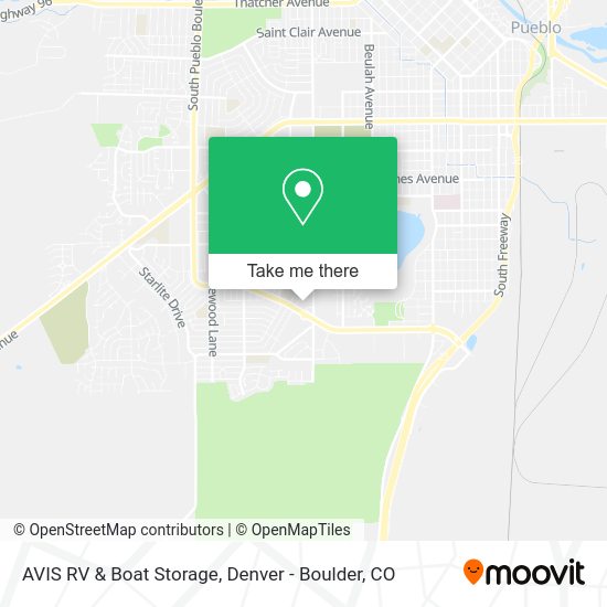 Mapa de AVIS RV & Boat Storage