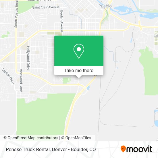 Penske Truck Rental map