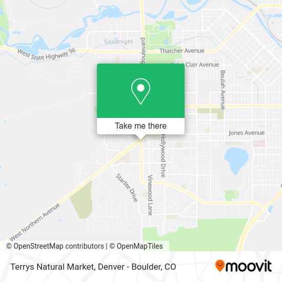 Mapa de Terrys Natural Market