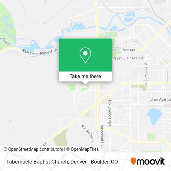 Tabernacle Baptist Church map