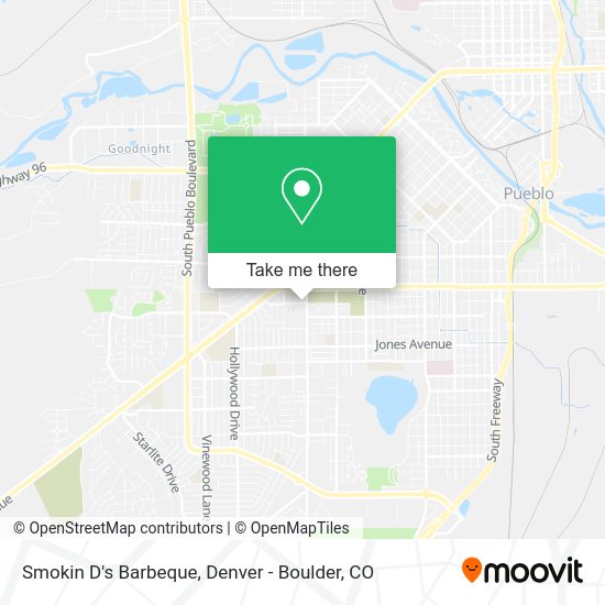 Smokin D's Barbeque map