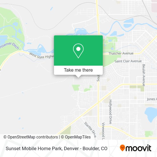 Mapa de Sunset Mobile Home Park