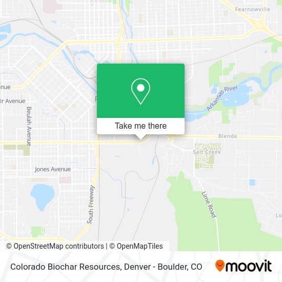 Colorado Biochar Resources map