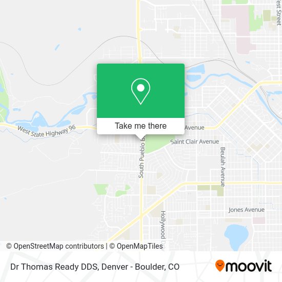 Dr Thomas Ready DDS map