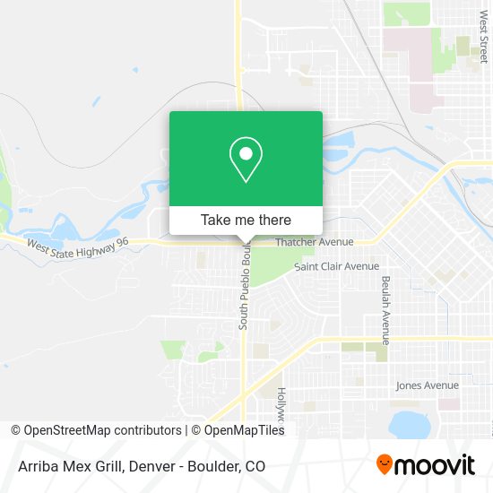 Arriba Mex Grill map