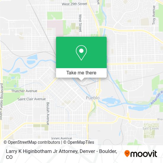 Larry K Higinbotham Jr Attorney map
