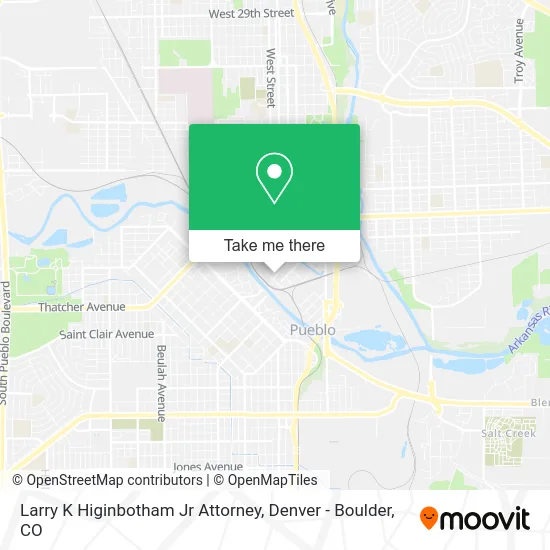 Mapa de Larry K Higinbotham Jr Attorney