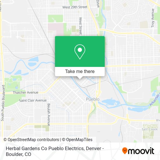 Herbal Gardens Co Pueblo Electrics map