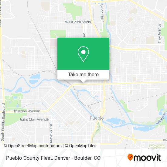 Pueblo County Fleet map