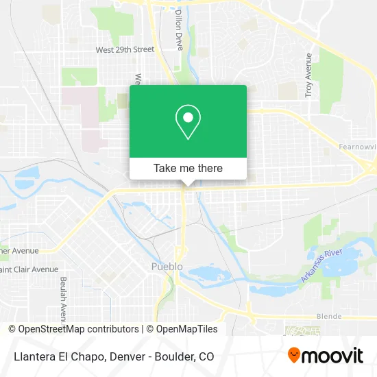 Llantera El Chapo map