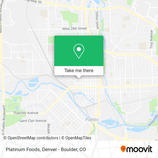 Mapa de Platinum Foods
