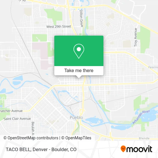 Mapa de TACO BELL