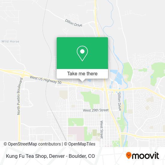 Kung Fu Tea Shop map