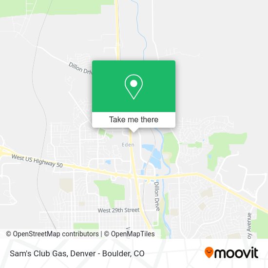 Mapa de Sam's Club Gas