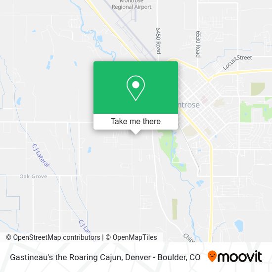 Gastineau's the Roaring Cajun map