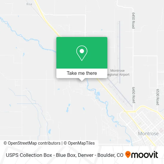 USPS Collection Box - Blue Box map