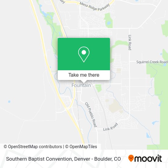 Mapa de Southern Baptist Convention