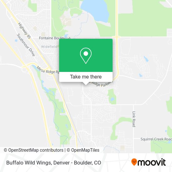 Buffalo Wild Wings map