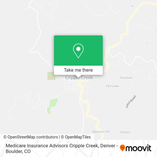 Mapa de Medicare Insurance Advisors Cripple Creek