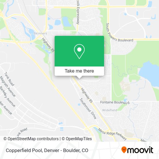 Mapa de Copperfield Pool