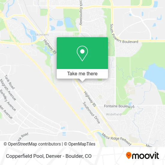 Copperfield Pool map