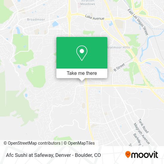 Mapa de Afc Sushi at Safeway