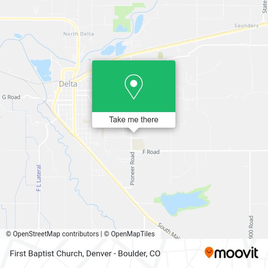 Mapa de First Baptist Church