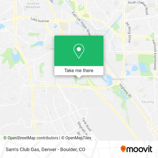 Sam's Club Gas map