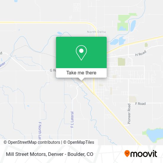 Mill Street Motors map