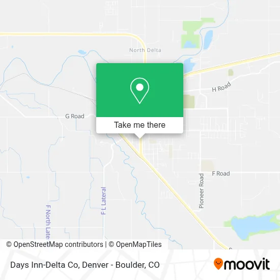 Days Inn-Delta Co map
