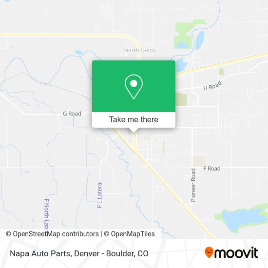 Napa Auto Parts map