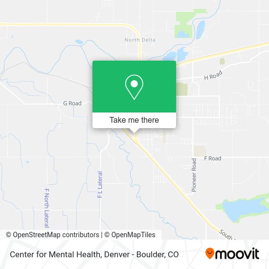 Center for Mental Health map