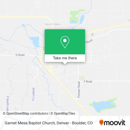 Garnet Mesa Baptist Church map
