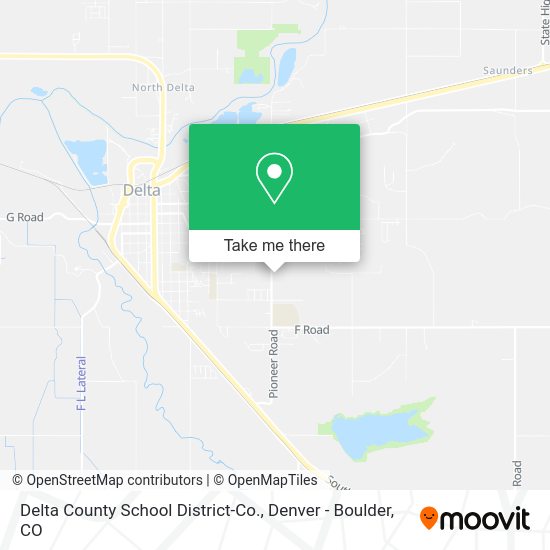 Delta County School District-Co. map