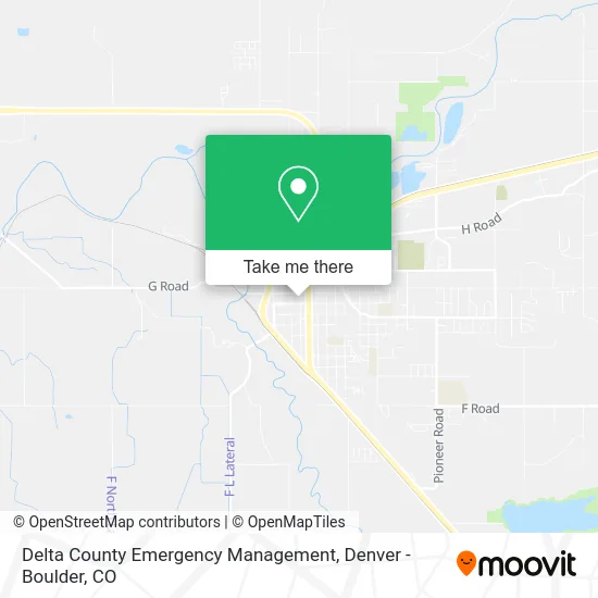 Delta County Emergency Management map