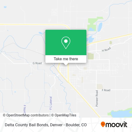 Delta County Bail Bonds map