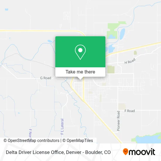 Delta Driver License Office map
