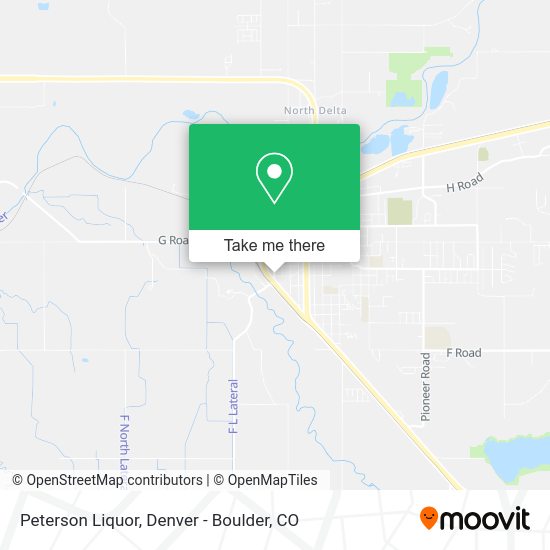 Peterson Liquor map