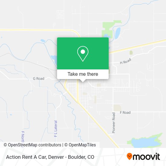 Action Rent A Car map